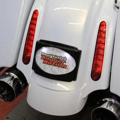 1401-0719 - PAUL YAFFE BAGGER NATION Fender and Frenched-In LED Licens