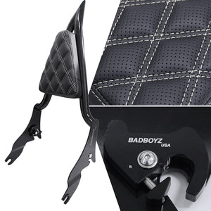 Reaper Sissy bar with Matching pad  Diamond stitching