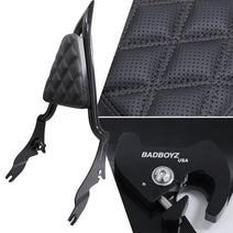 Reaper Sissy bar with Matching pad  Diamond stitching