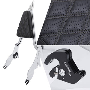 Reaper Sissy bar with Matching pad  Diamond stitching