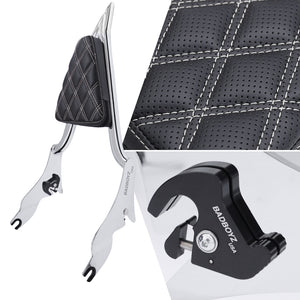 Reaper Sissy bar with Matching pad  Diamond stitching